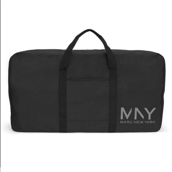 NWT andrew marc new york carry a ton duffle bag gym travel 🎁 black spacious men - Picture 2 of 4